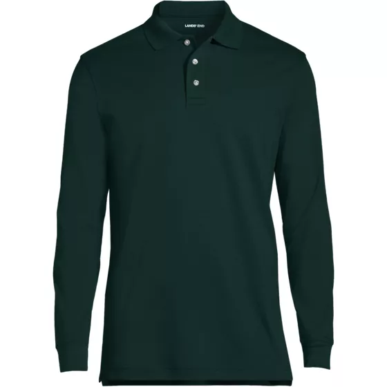 Men's Long Sleeve Interlock Polo - primary