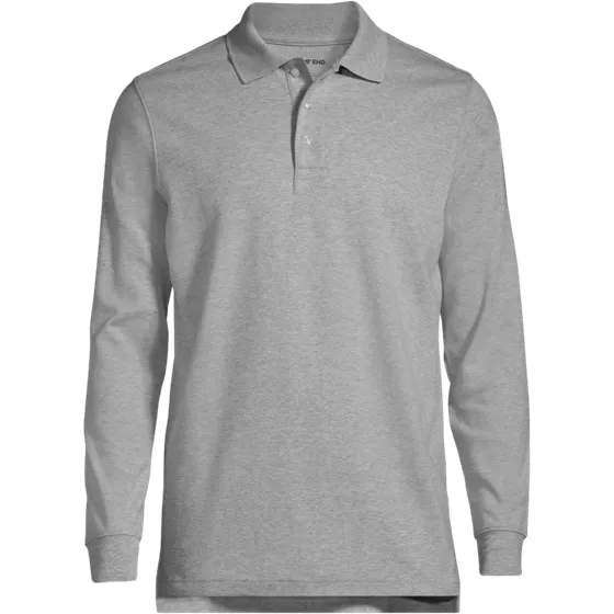 Men's Long Sleeve Interlock Polo Shirt - primary