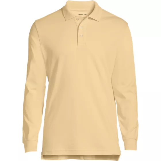 Men's Long Sleeve Interlock Polo - primary