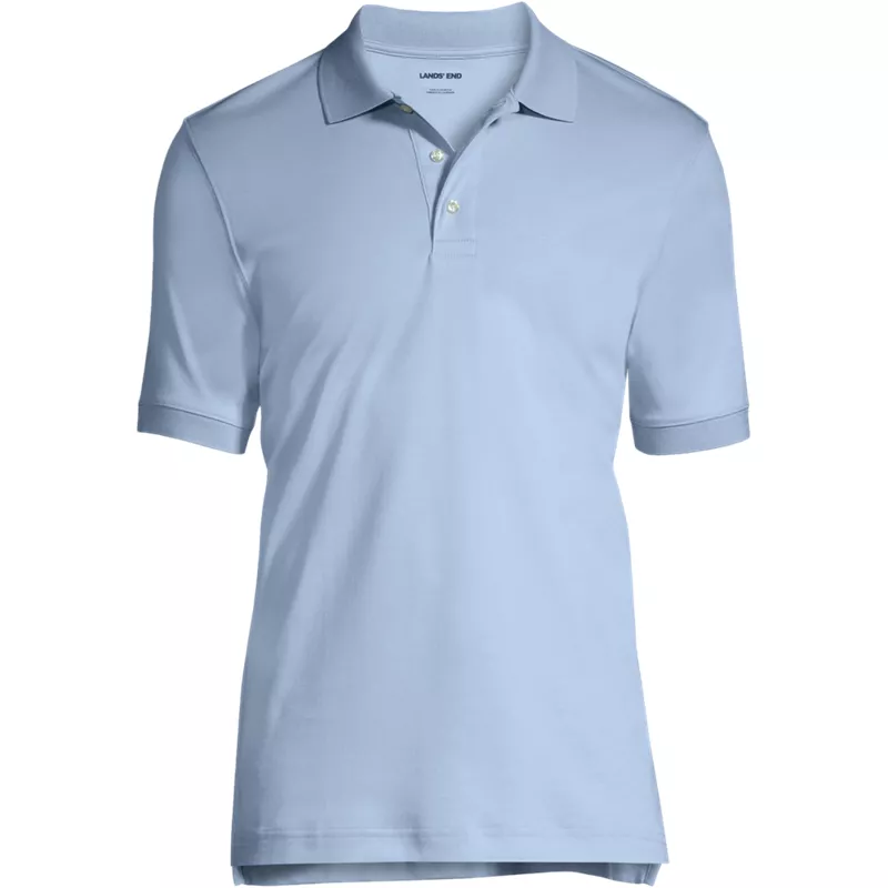 Men's Short Sleeve Interlock Polo Shirt, Front