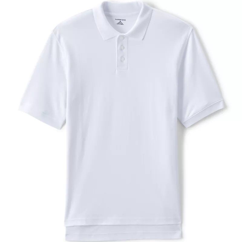 Men's Short Sleeve Interlock Polo Shirt, Front