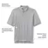 Men's Short Sleeve Interlock Polo Shirt, alternative image