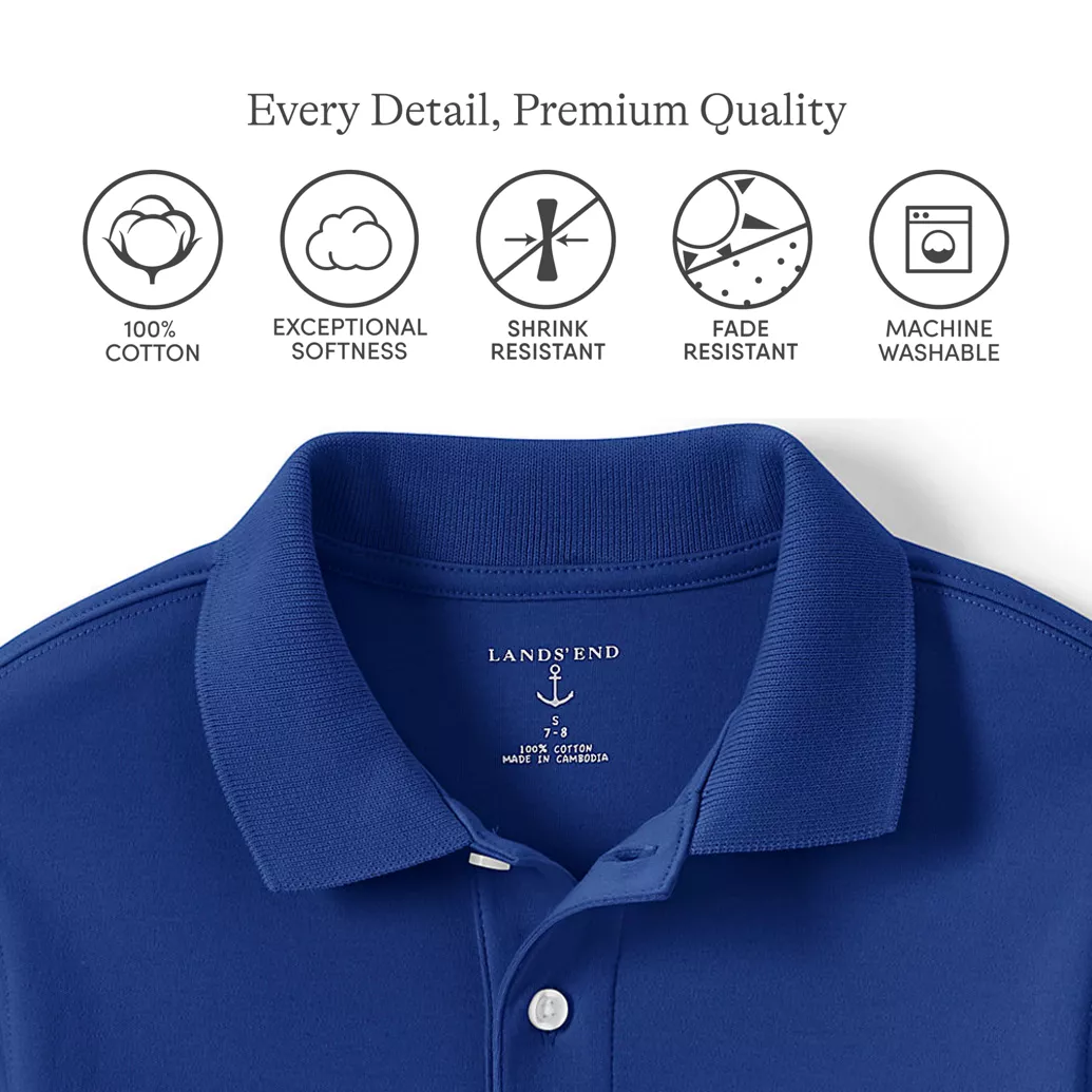 Men's Short Sleeve Interlock Polo Shirt