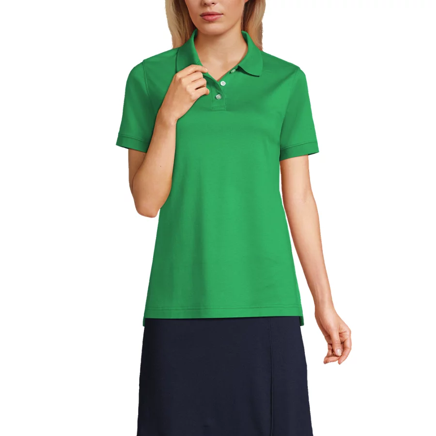 School Uniform Short Sleeve Interlock Polo Shirt view 6