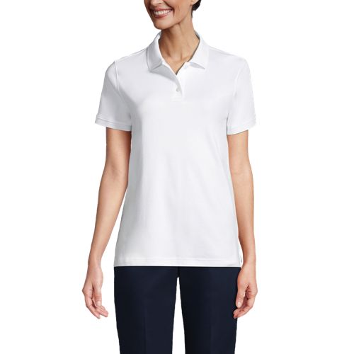 Women's Cotton Polyester 3/4 Sleeve Interlock Johnny Collar