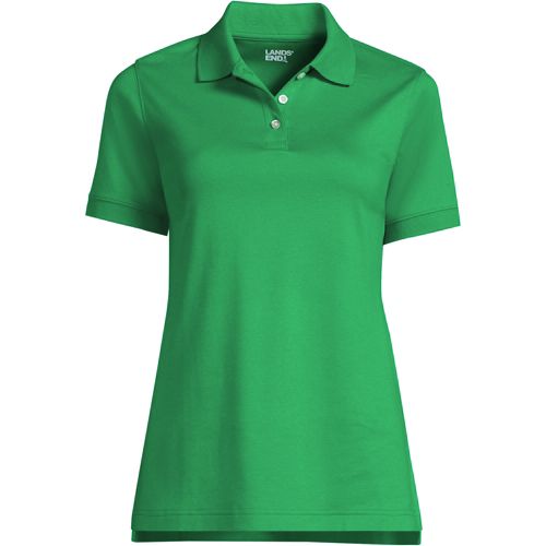 Women's Short Sleeve Interlock Polo Shirt | Lands' End