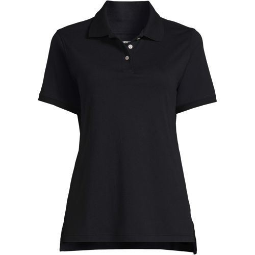 Women's Short Sleeve Interlock Polo Shirt | Lands' End