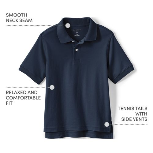 School Uniform Short Sleeve Interlock Polo Shirt - image 2