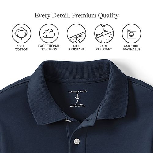 School Uniform Short Sleeve Interlock Polo Shirt - image 3