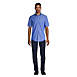 Men's Short Sleeve No Iron Pinpoint Dress Shirt, alternative image