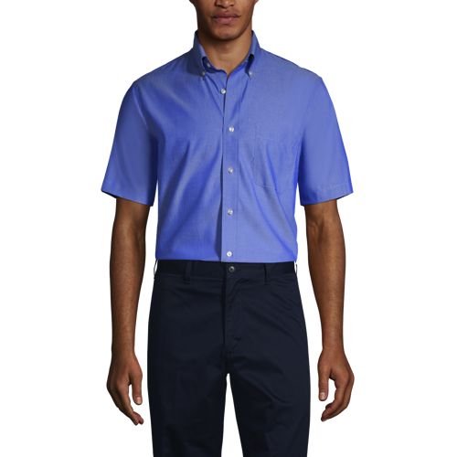 mens short sleeve no iron shirts