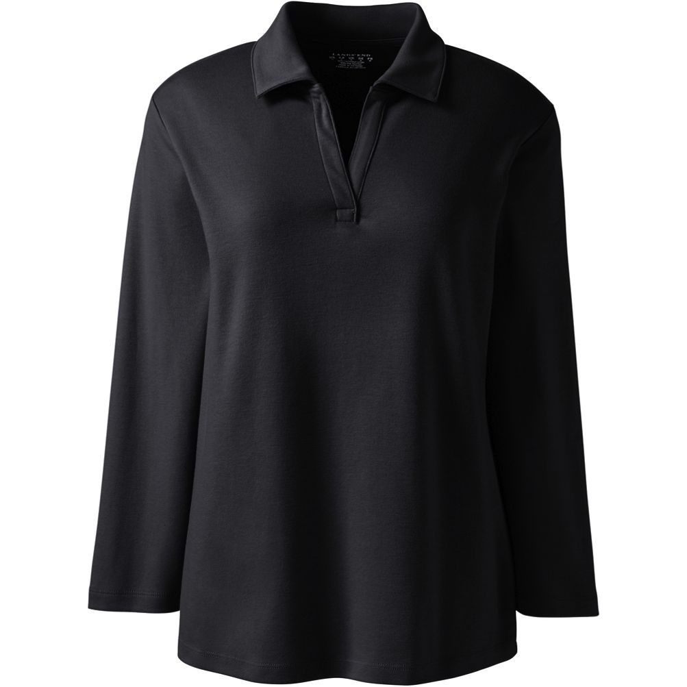 Women's polo shirts with three store quarter sleeves