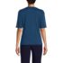 Women's Cotton Polyester Modern Half Sleeve Splitneck, Back