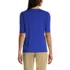 Women's Cotton Polyester Modern Half Sleeve Splitneck, Back