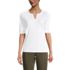 Women's Cotton Polyester Modern Half Sleeve Splitneck, Front