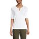 Women's Cotton Polyester Modern Half Sleeve Splitneck, Front