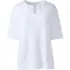 Women's Cotton Polyester Modern Half Sleeve Splitneck, Front
