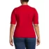 Women's Plus Size Cotton Polyester Modern Half Sleeve Splitneck, Back