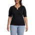 Women's Plus Size Cotton Polyester Modern Half Sleeve Splitneck, Front