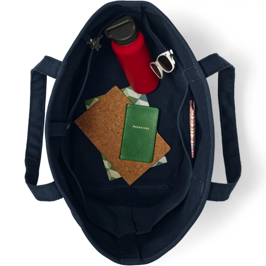School Uniform Solid Color 5 Pocket Canvas Tote Bags