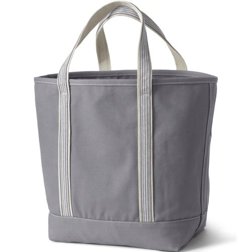 Solid Color Open Top Tote Bag | Lands' End Business Uniforms
