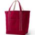 Large Solid Color 5 Pocket Open Top Canvas Tote Bag, Front