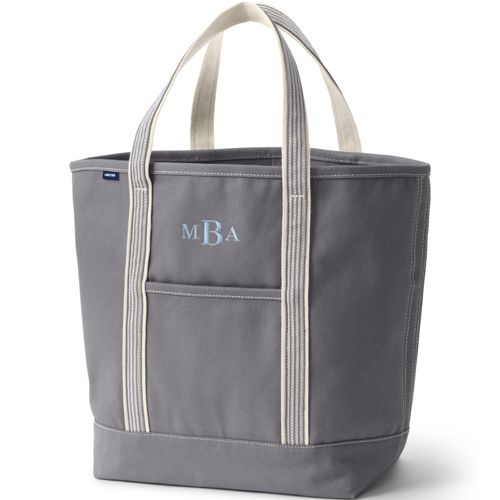 Solid Color Open Top Tote Bag