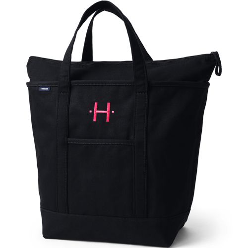 Black Men's Tote Bag Large Capacity With Zipper Business Fashion Tote Bag  For Men And Women For Business Commuting Leisure Travel