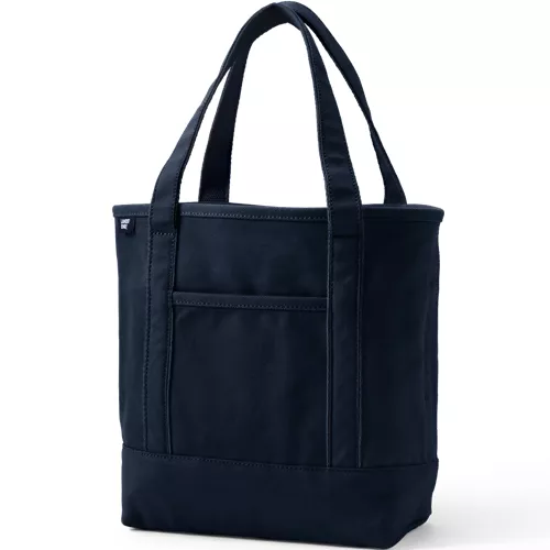 Medium 5 Pocket Open Top Canvas Tote Bag, Front