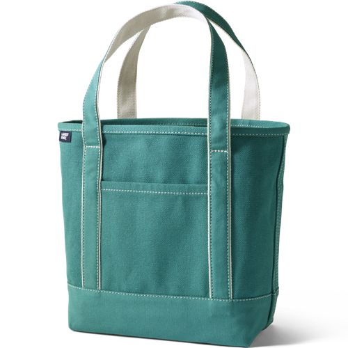 Medium 5 Pocket Open Top Canvas Tote Bag | Lands' End