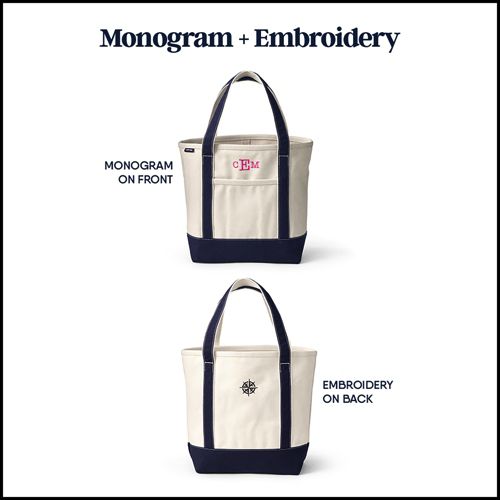Medium Solid Color 5 Pocket Open Top Canvas Tote Bag, alternative image