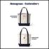 Small Solid Color Open Top Canvas Tote Bag, alternative image
