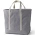 Extra Large Solid Color 5 Pocket Open Top Canvas Tote Bag, Back