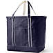 Extra Large Solid Color 5 Pocket Open Top Canvas Tote Bag, Front