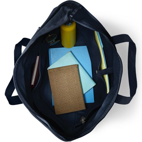 School Uniform Solid Color 5 Pocket Canvas Tote Bags - image 2