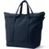 Extra Large Solid Color 5 Pocket Zip Top Canvas Tote Bag, Back
