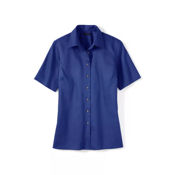 School Uniform Women's Short Sleeve Performance Twill Shirt - primary