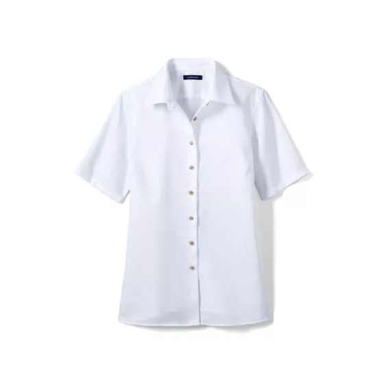 School Uniform Women's Short Sleeve Performance Twill Shirt - primary