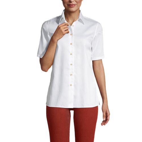 School Uniform Women's Short Sleeve Performance Twill Shirt - image 2
