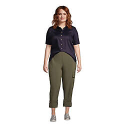 Women's Plus Size Short Sleeve Performance Twill Shirt, alternative image