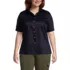 Women's Plus Size Short Sleeve Performance Twill Shirt, Front