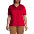 Women's Plus Size Short Sleeve Performance Twill Shirt, Front
