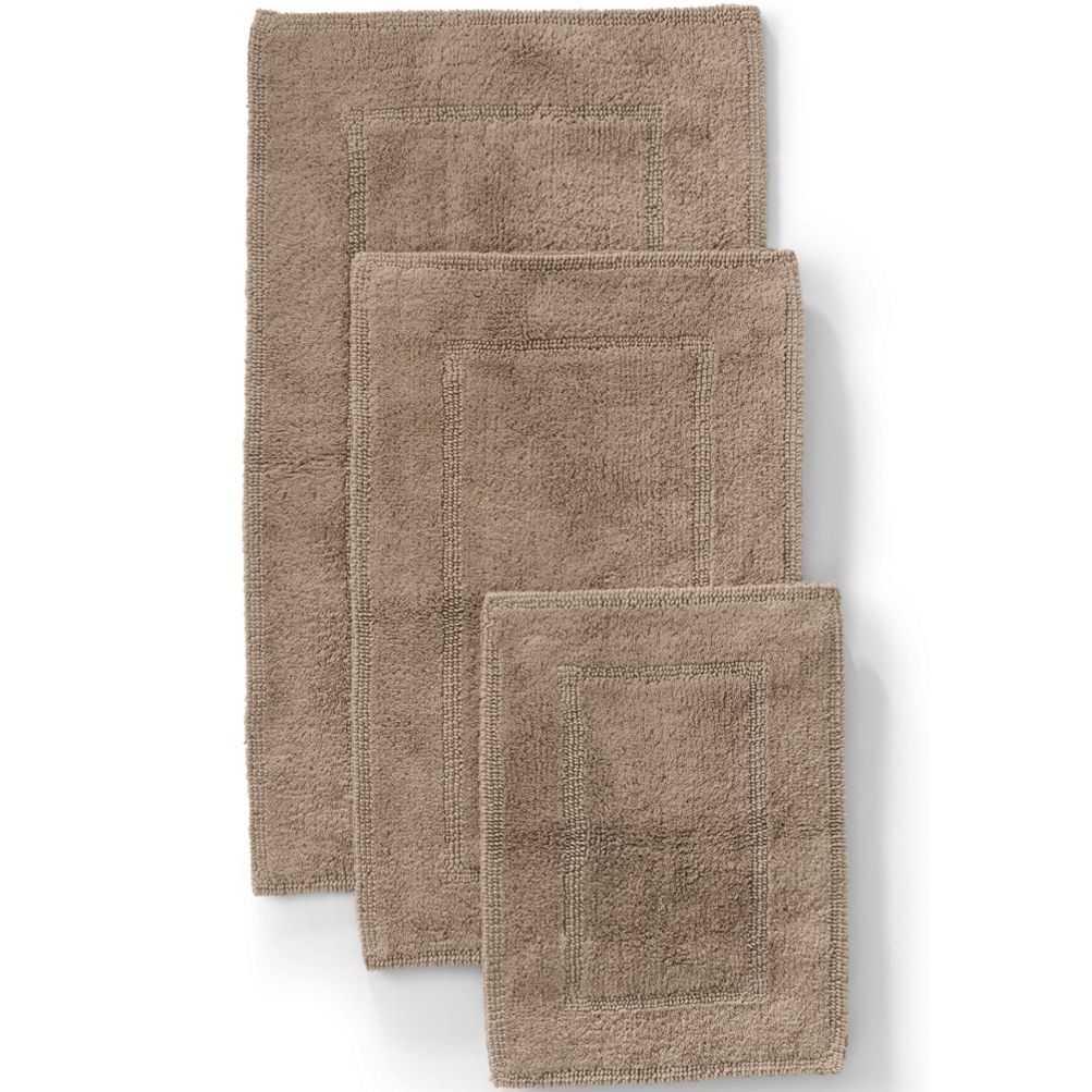 Lands' End Premium Supima Cotton Non-skid Contour Bath Rug