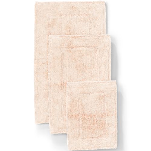  Lands' End Essential Cotton Reversible Rug Cobblestone 23 x  39 : Home & Kitchen