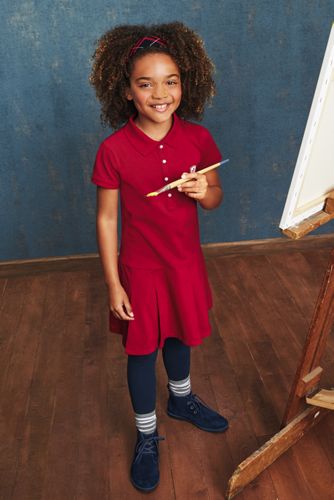 red polo dress girl