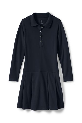 girls long sleeve polo dress