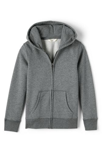 girls zip front hoodie