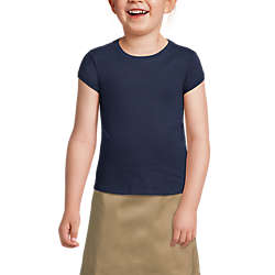 School Uniform Girls Short Sleeve Essential T-shirt, Front
