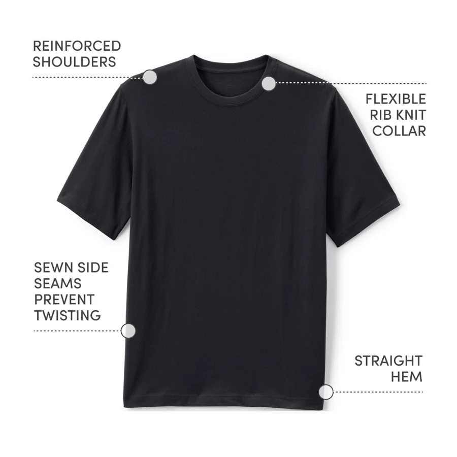 School Uniform Boys' Short Sleeve Essential T Shirt view 6