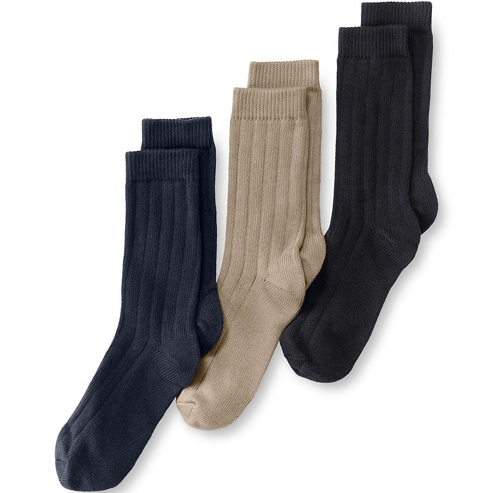 Kids Cotton Ribbed Sock (3-pack), Front